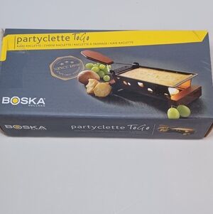 Boska Holland Partyclette ToGo Cheese Raclette - Black and Yellow New In Box